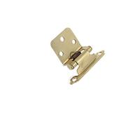 JINGYAN Charnières de portes 2pcs Self-closing cabinet hinges Brushed nickel Variable overlay door Face mount black