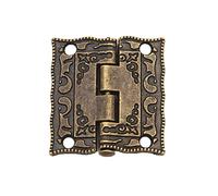 JINGYAN Charnières de portes Removable Retro Folding Hinges Gift Box Jewelry Wooden Connector Furniture Hardware Decoration Accessories