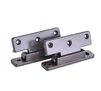 JINGYAN Charnières Plastic Spring Hinges Hidden Flat Mount Hinges for Wardrobe Cabinet Cabinet Door Joint Connector Furniture Hardware
