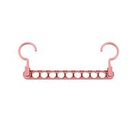 JINGYAN Cintre 9 Hole Magic Clothes Hanger Multi-Function Folding Rotating Wardrobe Drying Hanger Home Organizer(Pink)