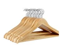 JINGYAN Cintres Classiques Solid Wood Clothes Hanger High-End Clothing Store Hotel Support Hanging Carved Accessories(1pcs Wood)