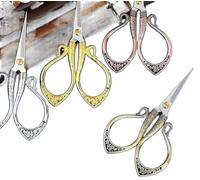 JINGYAN Ciseaux 4pcs Black Scissor For DIY Sewing Thread Cutting Tools Fabric Needlewor
