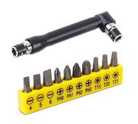 JINGYAN Clés Socket Wrench L-shaped Double Head Screw Driver Bits Sleeve Holder Portable Bolt Box Spanner Home Repairing Too