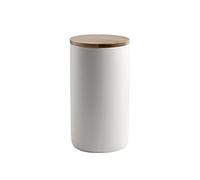 JINGYAN Conteneurs de stockage de café Ceramic Storage Tank Sealed Coffee Storage Bottle With Wood Lid Spice Jar Container Tea Pot Grain Organizer