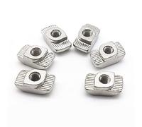 JINGYAN Contre-écrous Slot T-nut Sliding T Nut Hammer Drop In Fasten Connector(45-M6)