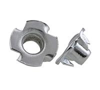 JINGYAN Contre-écrous T-nut Metric Threaded Zinc Plated Inserts Blind Pronged Speaker Tee Nuts four Claws Nut(M5 (2pcs))