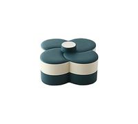 JINGYAN Corbeille de fruits et assiette de fruits 1pc salon de rangement plateau de triage plateau plateau de fruits avec couvercle de rangement double couche rotation rotative