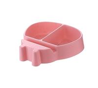 JINGYAN Corbeille de fruits et assiette de fruits Snack Bowl Snack Storage Box Seed Nuts and Dried Fruit Storage Box Plate Storage Box with Phone Holder(Pink)