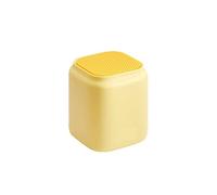 JINGYAN Corbeilles à papier 1pc Yellow Rectangular Trash Can Is Small With Cover Desktop Trash Can Small Office Paper Basket Cute Trash