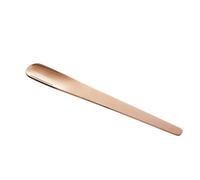 JINGYAN Cuillères à café 401 stainless steel household tea shop cafe scoop spoon, long handle for dessert coffee fruit ice cream mash cuillere(Rose gold)