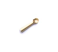 JINGYAN Cuillères à glace 1pcs Portable Stainless Ice Cream Spoon Aluminum Alloy Anti-Ice Maker Frozen Scoop For Home Kitchen Accessories(Gold)