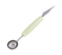 JINGYAN Cuillères à glace 2-in-1 Stainless Steel Double-headed Fruit Scoop Ice Cream(B)