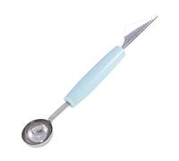 JINGYAN Cuillères à glace 2-in-1 Stainless Steel Double-headed Fruit Scoop Ice Cream(C)