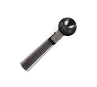 JINGYAN Cuillères à glace Stainless Steel Ice Cream Scoop with Trigger, Anti-Freeze Handle, Icecream Spoon Perfect for Gelatos, Frozen Yogurt, Sundaes(Black)