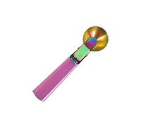 JINGYAN Cuillères à glace Stainless Steel Ice Cream Scoop with Trigger, Anti-Freeze Handle, Icecream Spoon Perfect for Gelatos, Frozen Yogurt, Sundaes(Purple)