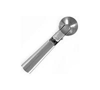 JINGYAN Cuillères à glace Stainless Steel Ice Cream Scoop with Trigger, Anti-Freeze Handle, Icecream Spoon Perfect for Gelatos, Frozen Yogurt, Sundaes(Grijs)