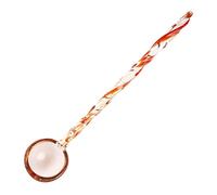 JINGYAN Cuillères à thé Clear Glass Coffee Mixing Spoon Colored Twist Long Handle Ice Cream Dessert Teaspoon Milk Stirring Spoons Lovely