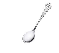 JINGYAN Cuillères à thé Gold Spoons Fork Cutlery Set Stainless Steel Luxury Coffee Snacks Fruit Dessert Spoon Kitchen Tool