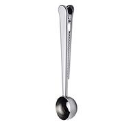 JINGYAN Cuillères à thé Multifunction Stainless Steel Coffee Scoop With Clip Tea Measuring Cup Ground Spoon