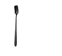 JINGYAN Cuillères à thé Plating Stainless Steel Coffee Spoon Long Handle Tea Spoons Kitchen Hot Drinking Flatware