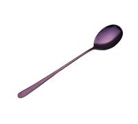 JINGYAN Cuillères à thé Stainless Steel Long Handle Korean Style Spoon Coffee Soup Drink Cereal Dessert Dinning Teaspoon Hot