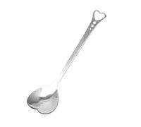 JINGYAN Cuillères à thé Teaspoons Hollow Heart Shape Portable Stainless Steel Coffee Ice Cream Tea Mixing Tablespoons For Kitchen