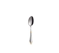 JINGYAN Cuillères à thé Teaspoons Silver Gold Dishwasher Safe Stainless Steel Teaspoon For Dessert Espresso Coffee Spoon