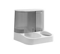JINGYAN Distributeur d'eau pour Chien 2-in-1 Cat Food Feeder Water Dispenser Automatic Water Storage Pet Food Bowl Food Container with Waterer Pet Waterer Feeder