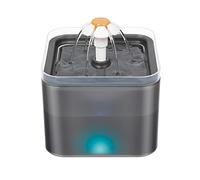JINGYAN Distributeur d'eau pour Chien 2L Automatic Cat Water Fountain Filter Mute Pet Drink Bowl Pet Drinking Dispenser Drinker for Cats Food Water Feeder Supplies(Black)