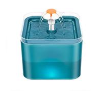 JINGYAN Distributeur d'eau pour Chien 2L Automatic Cat Water Fountain Filter Mute Pet Drink Bowl Pet Drinking Dispenser Drinker for Cats Food Water Feeder Supplies(Blue)