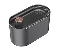 JINGYAN Distributeur d'eau pour Chien Cat Water Fountain 3 L Cat Fountain Pet Water Fountain Ultra-Quiet Pet Water Dispenser with LED Light Automatic Drinker for Cats(Black)