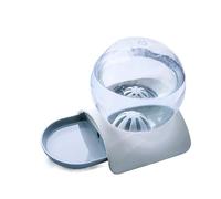 JINGYAN Distributeur d'eau pour Chien Large Cat Drinking Bowl Pets Water Dispenser No Electricity Pet Cat Dog Feeder Fountain Bubble Automatic Cats Water(Grijs)