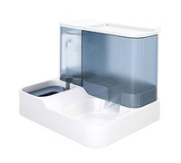 JINGYAN Distributeur d'eau pour Chien Practical Dog Water Food Bowl Water Dispenser for Pet Cat Lovely 2 in 1 Dog Feeder Food Container Bowl(Blue)