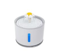 JINGYAN Distributeur d'eau pour Chien USB Automatic Cat Water Fountain with LED Lighting 5 Pack Filters Dogs Cats Mute Drinker Pet Feeder Bowl Drinking Dispenser