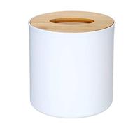 JINGYAN Distributeurs de mouchoirs Tissu Moderne Boîte Serviette Papier Tissues Cas Porte avec Bambou Naturel Couverture Accueil Cuisine Hodler de Rangement Accessoires(Type 2)