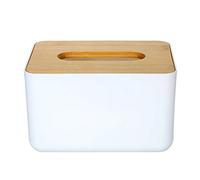 JINGYAN Distributeurs de mouchoirs Tissu Moderne Boîte Serviette Papier Tissues Cas Porte avec Bambou Naturel Couverture Accueil Cuisine Hodler de Rangement Accessoires(Type 3)