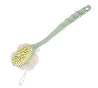 JINGYAN Éponges de douche brosse de douche, long manche, massage du bain, nettoyage du dos, gommage domestique, magique, fleur (vert)