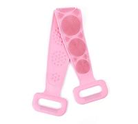 JINGYAN Éponges de douche Nouvelles brosses magiques Silicone Serviettes de bain Brosse corporelle Ceinture de bain Exfoliant Brosse arrière Lavage de la peau Nettoyer la maison Douche (rose)