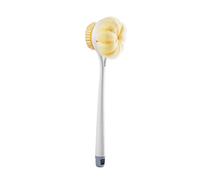 JINGYAN Éponges loofah Japon Longue poignée frottant Le Dos Brosse de Bain Boule de Fleur pour Adulte Cheveux Doux Double Usage Bain Corps Brosse Salle de Bain Accessoires Nouveau