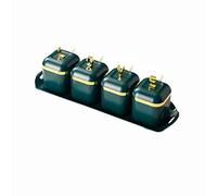 JINGYAN Étagère à épices Seasoning Box Household Bottle Jar Salt Shaker Combination Set Spice Rack Canister