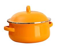 JINGYAN Faitouts Nonstick Soup Pot Enamel Cooking Hot Thick Bottom Stock Handle Ramen Noodles Gas Cooker Kitchen Cookware