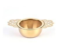 JINGYAN Filtres à thé Stainless steel tea ware easy to clean loose leaf hanging binaural reusable filter