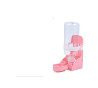 JINGYAN Fontaines pour Chats Pet Cage Automatic Water Drinker Rabbit Cat Small Pets Hanging Drinking Bottle Dispenser Supplies Drop Ship(Pink)