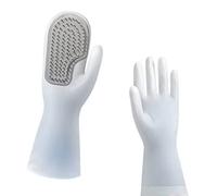 JINGYAN Gants de Nettoyage ménagers Dishwashing Cleaning Gloves Silicone Rubber Sponge Glove Household Scrubber Kitchen Clean Tools Kitchen Cleaning Tools(4)