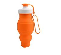 JINGYAN Gobelets Silicone Collapsible Water Bottles Foldable My Bottle Portable Camping ClimbingTravel Drink(Orange)