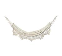 JINGYAN Hamacs 2 Person Maximum 200kg Hammock Large Macrame Fringe Double Swing Net Chair Out/Indoor Hanging Swings(100 * 200cm)