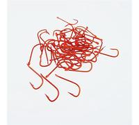 JINGYAN Hameçons de pêche 100pcs Fishing Hook Series 1#-8# Barbed Fishhook High Carbon Steel Red Gold Fishhooks Bent Baitholder Ringed Carp Tackle(Red,8)