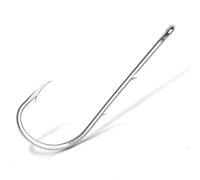 JINGYAN Hameçons de pêche 50pcs/Batch Fish Hook Long Handle Fishing Live Bait with Double Holder Barb Steel Belt Rustproof(Fishhooks-6-0)