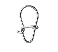 JINGYAN Hameçons de pêche Fishing Beautiful Hook Snap Stainless Steel Rolling Swivel Lure Connector Tackle Accessories Tools(Size 3 (17mm 45kg))