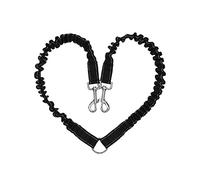 JINGYAN Laisse pour Chien Nouveau Chien de Compagnie Double tête Corde de Traction Sport de Plein air matériau élastique 360 ° Absorption des Chocs Chiens Leader Laisse Cordes